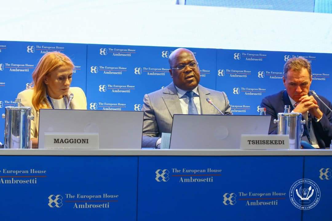 Forum de Milan: Félix Tshisekedi présente les atouts d’investissement de l’Afrique