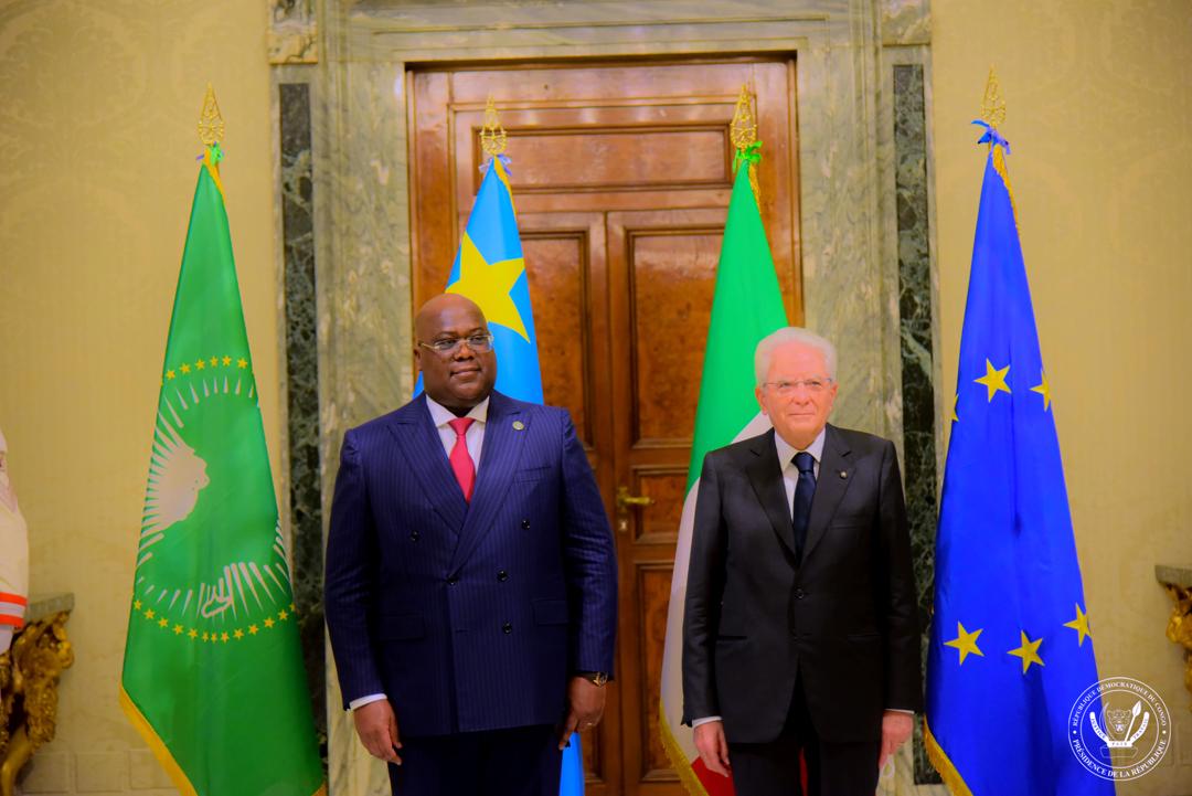 Rome-Rencontre au sommet Tshisekedi- Mattarella: « cap vers l’affermissement des relations entre l’Italie et la RDC »
