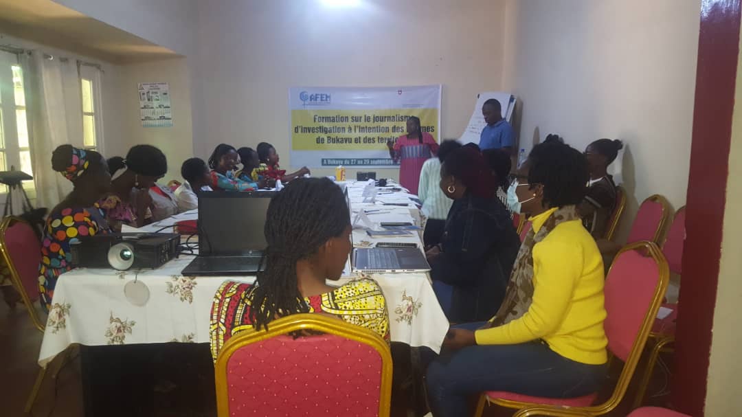 Sud-Kivu: AFEM outillle 20 femmes journalistes de Bukavu et des territoires en journalisme d’investigation