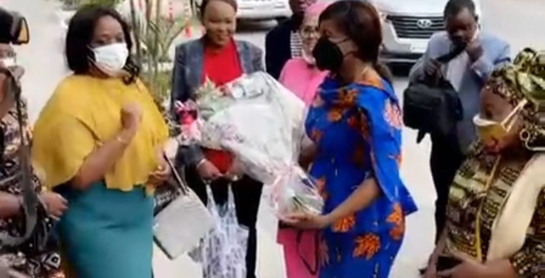 Arrivée de la présidente du FIED à Kinshasa