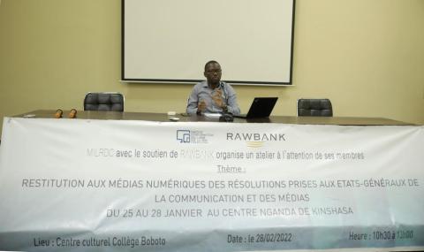 Médias : MILRDC fait la restitution des résolutions des états généraux de la communication et médias à ses membres