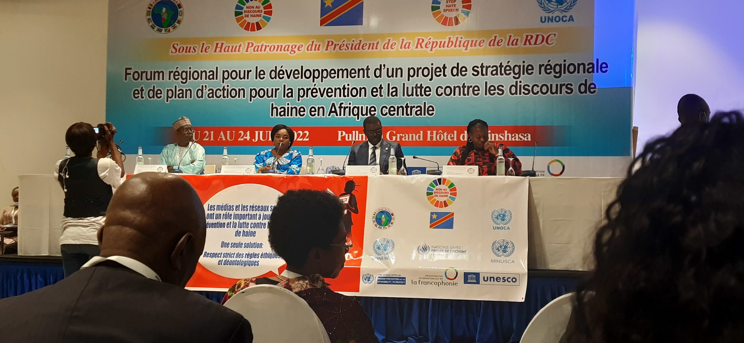 Kinshasa: Sous le Haut patronage de Félix Tshisekedi, l’UNOCA et la CEEAC lancent les travaux du forum sur la stratégie régionale de lutte contre les discours de haine