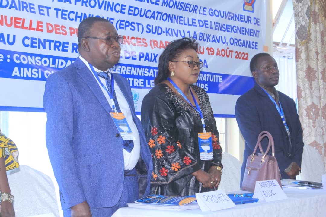 Sud-Kivu: Ouverture ce mercredi des travaux de la revue annuelle de performance du système de l’éducation