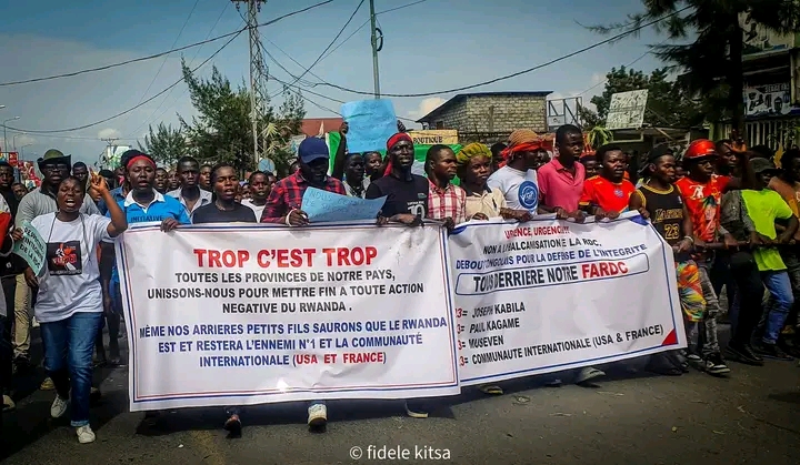 Les habitants de Goma dans la rue pour dénoncer l’agression du Rwanda