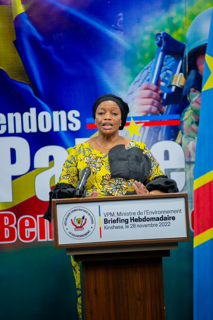 Après la COP27: Eve Bazaïba vante la « RDC pays solution » et assure qu’elle va récolter des dividendes financières