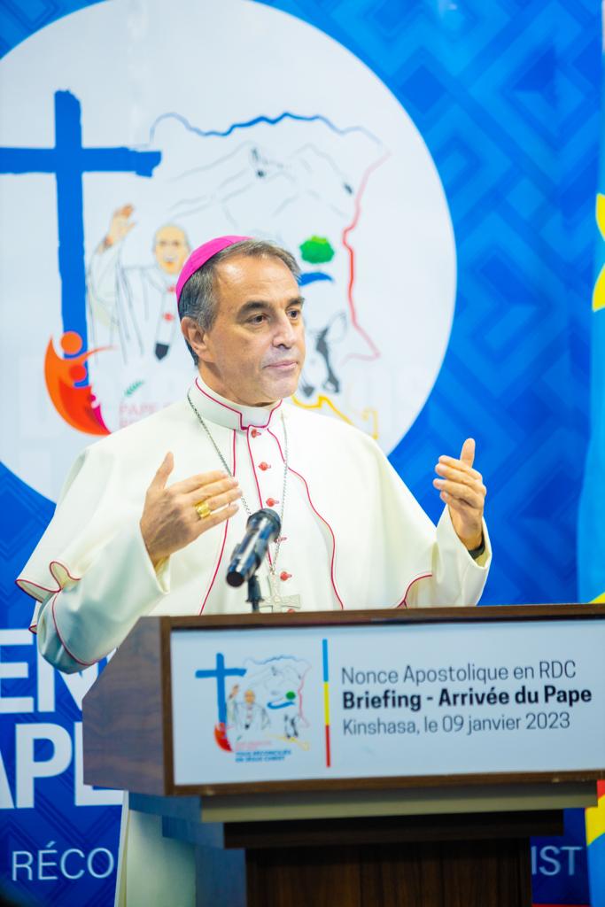 Mgr Ettore Balestero présente les détails du séjour du Pape François en RDC
