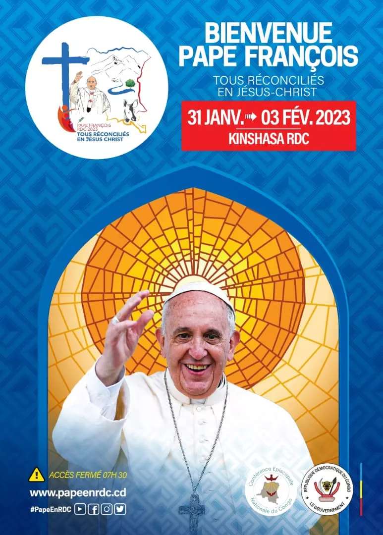 A la veille de son arrivée à Kinshasa, le Pape François rassure: “Demain, je partirai pour un voyage apostolique en RDC”