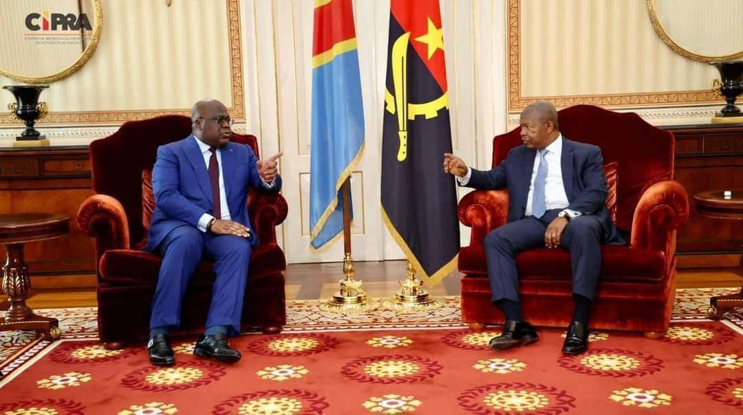 Le président Félix Tshisekedi a rencontré ce lundi son homologue d’Angola Joâo Lourenzo