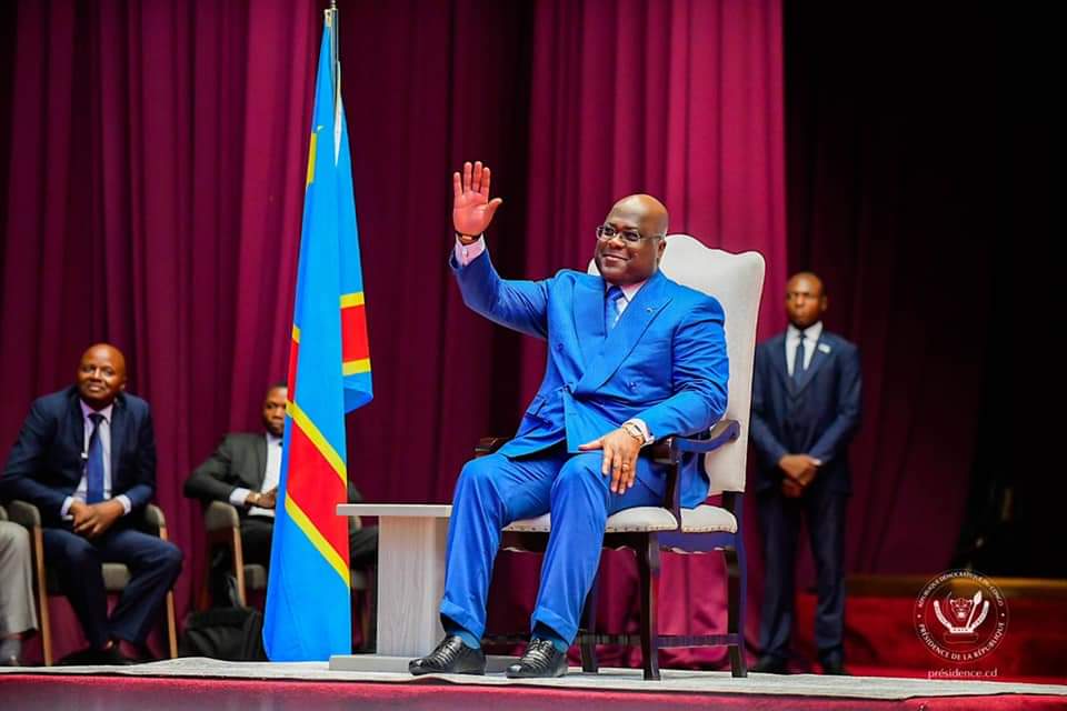 8 mars 2023: Félix Tshisekedi, « champion du genre » avec les femmes congolaises au Palais du peuple
