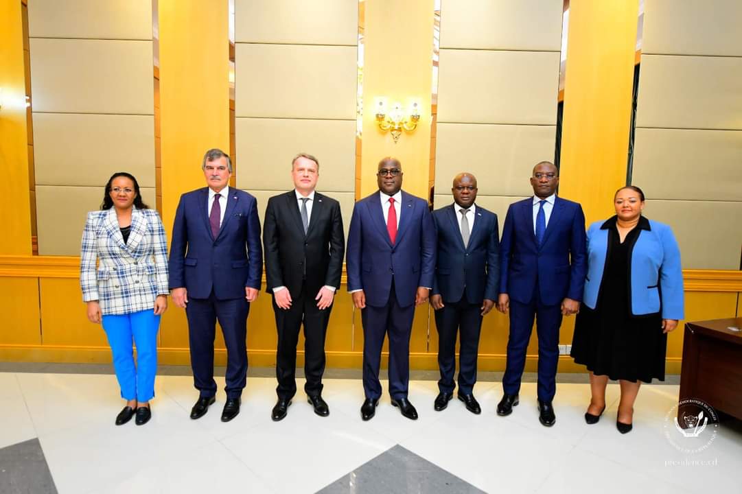 Des nouveaux ambassadeurs non-résidents présentent leurs lettres de créance au président Congolais Félix Tshisekedi