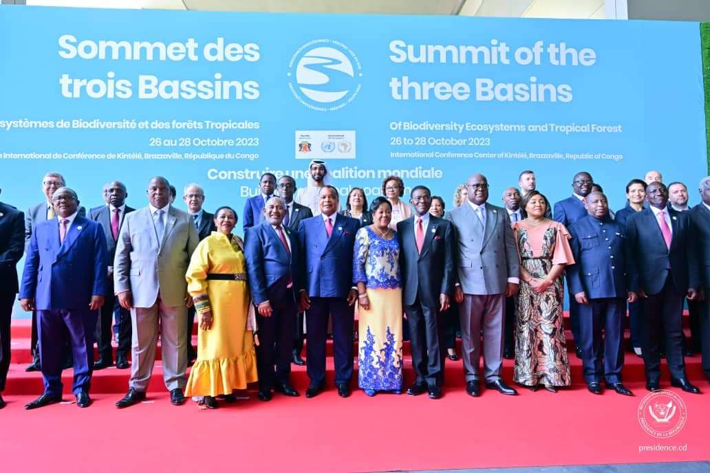 Le président Félix Tshisekedi participe au Sommet des trois Bassins à Kintelé