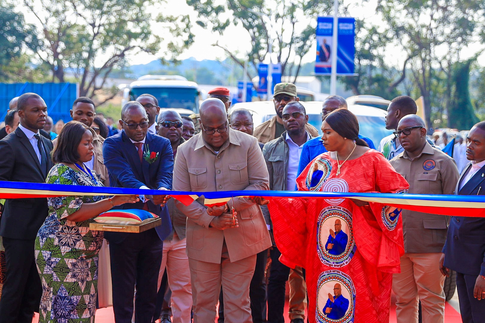 Les entreprises minières de Lualaba soulagées, Félix Tshisekedi inaugure la centrale hydroélectrique de Busanga