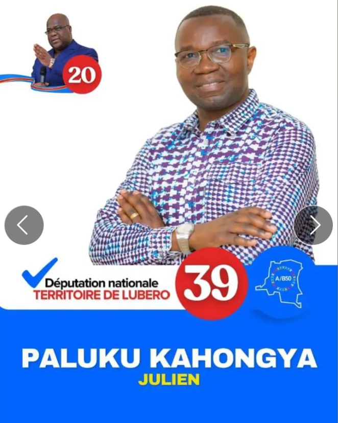À Lubero, Julien paluku Kahongya candidat numéro n°39 à la députation nationale mobilise pour son camp et la réélection de Félix Tshisekedi.