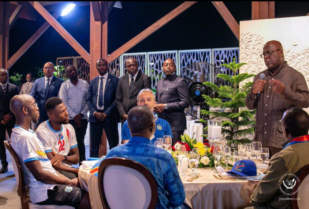 Le président Félix Tshisekedi remercie les Léopards pour leur beau parcours à la Can 2023