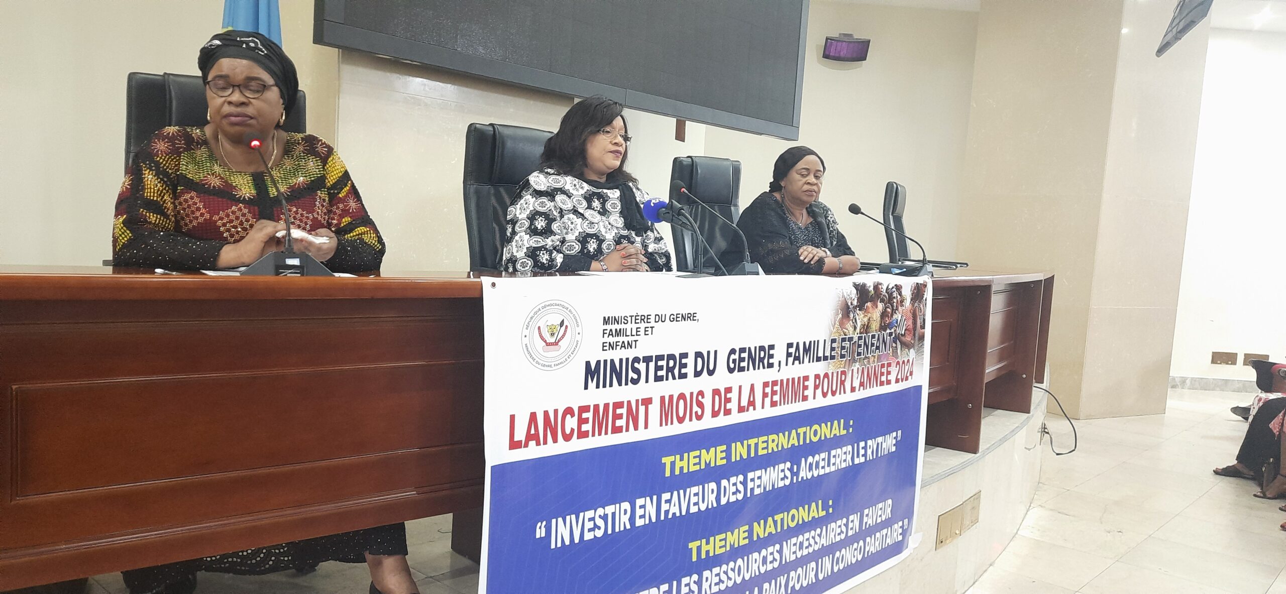 La ministre Mireille Masangu annonce « mars 2024 comme mois de deuil des femmes de la RDC « 