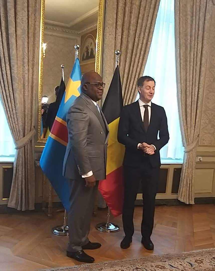 Le président Félix Tshisekedi a rencontré le premier ministre Belge ce mercredi à Bruxelles