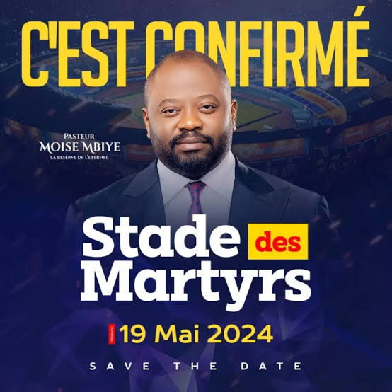 Moïse Mbiye confirme son concert du 19 mai 2024 au Stade des martyrs,  la vente des billets débute le 1er mars prochain