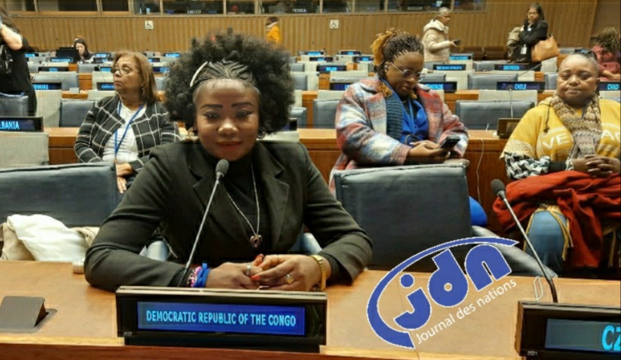 CSW68-New York :  » sans éducation, ni instruction, l’avenir des petites filles est hypothéqué à cause des affres de la guerre, à l’est de la RDC », (Députée Christelle Vuanga)