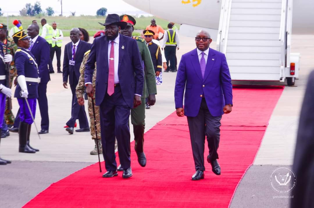 Le président du Soudan, Salva Kiir est en visite officielle à Kinshasa