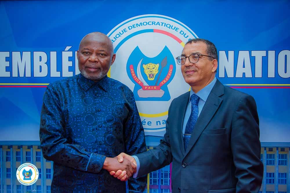 L’ambassadeur du Maroc en RDC porteur d’un message des félicitations sincères au nouveau président de l’Assemblée Nationale, le professeur Vital Kamerhe