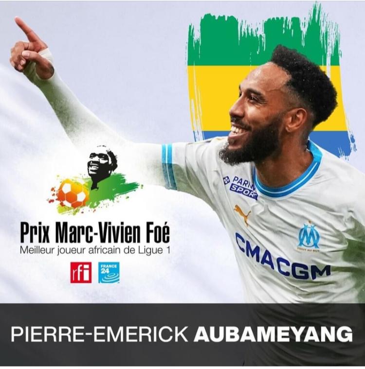 Pierre-Emerick Aubameyang remporte pour la 2e fois « Le Prix Marc Vivien Foé »