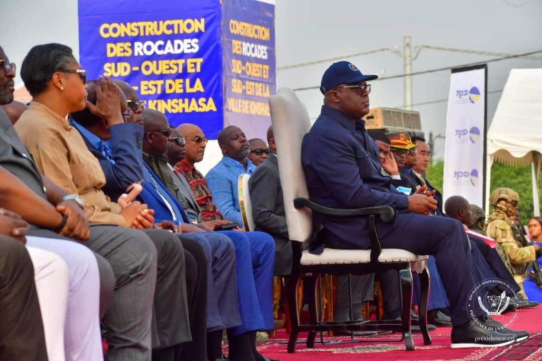 Le président Félix Tshisekedi a lancé les travaux de construction des deux premières rocades de Kinshasa