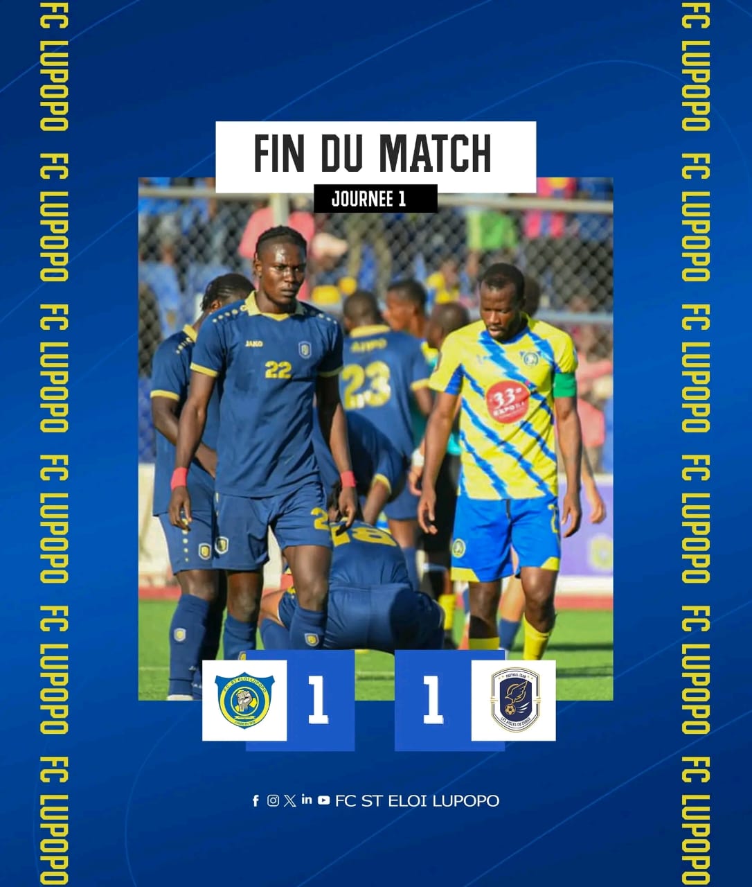 Illicocash Ligue 1 : Lupopo accroché à domicile par les Aigles du Congo