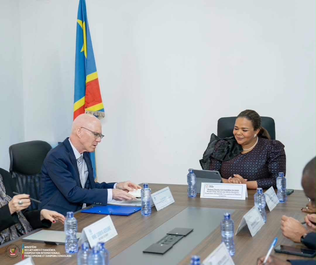 RDC-MONUSCO : Thérèse Kayikwamba et James Swan échangent sur le prochain mandat de la Mission onusienne